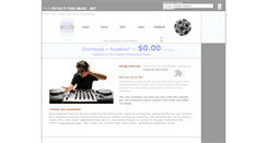 Desktop Screenshot of freeroyaltyfreemusic.net